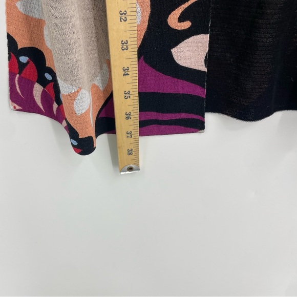 Chico’s Cardigan Sweater Womens floral Pattern mid length kimono Jacket 1 US M - Picture 6 of 8